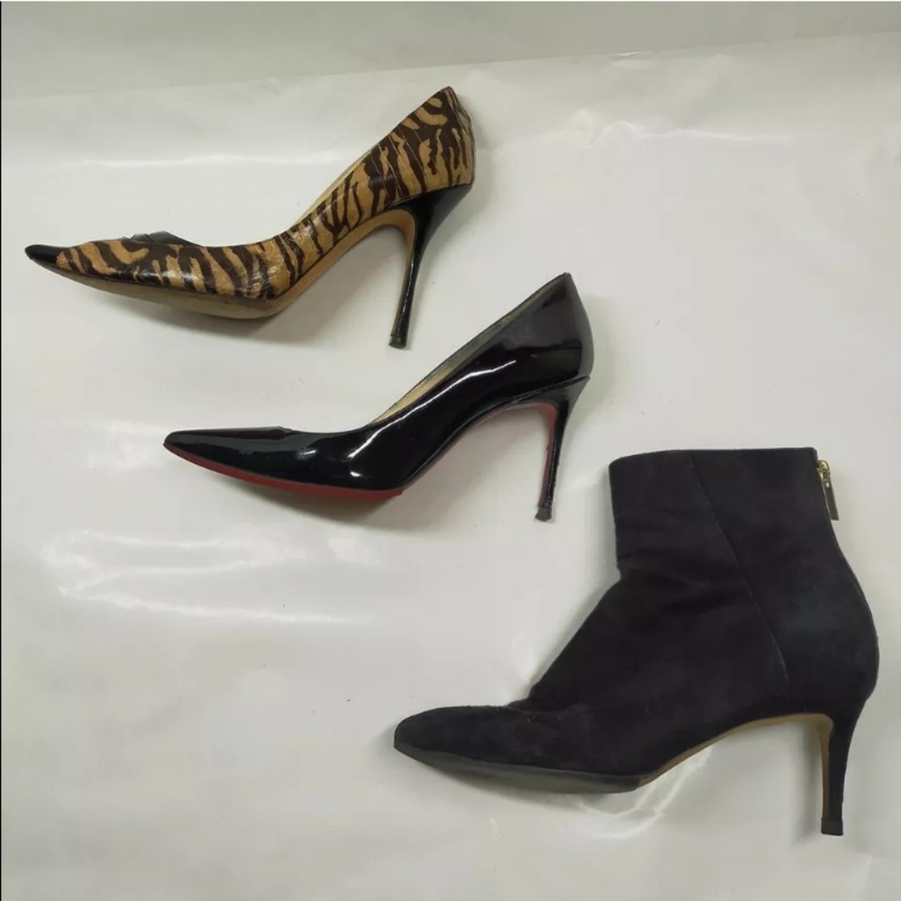 Christian Louboutin Decollete 554 100 Patent Pumps Heels 35 1/2 - Picture 7 of 12
